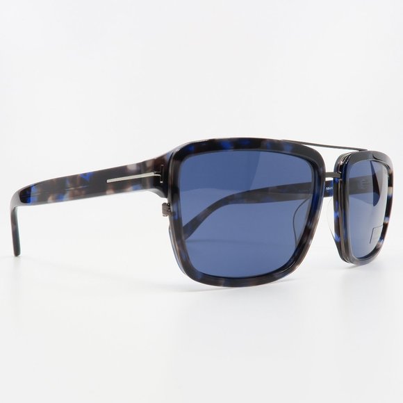 Tom Ford TF 780 55V New Blue Havana/ Blue ANDERS Sunglasses 58mm with box - Picture 3 of 7
